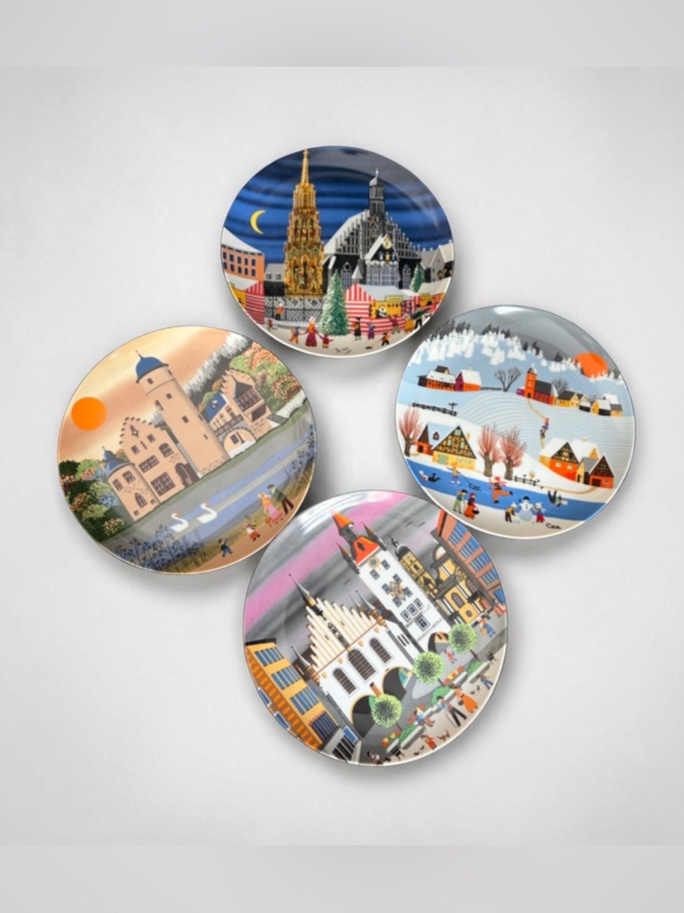 Barbara Fürstenhöfer Naïve Art" depictions of Bavarian and European townscapes 4